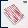 Planche de 96 pictogrammes norme iso 7010 Ascenseur sapeurs pompiers