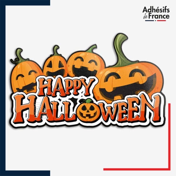 Sticker Happy Halloween et citrouilles amusantes