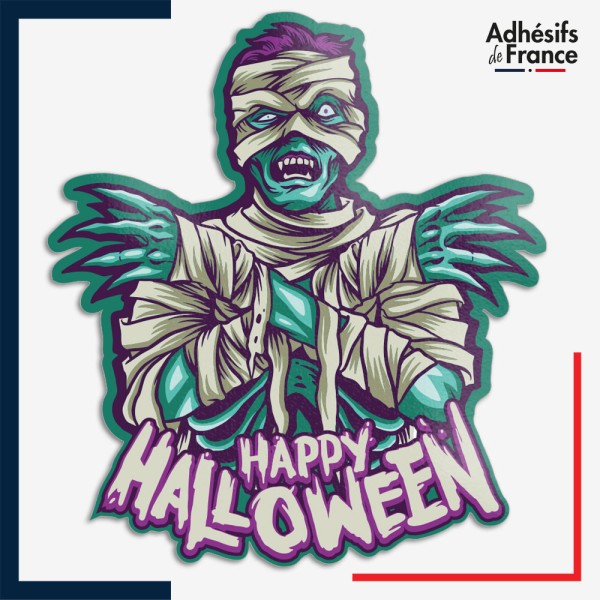 Sticker Zombie Happy Halloween