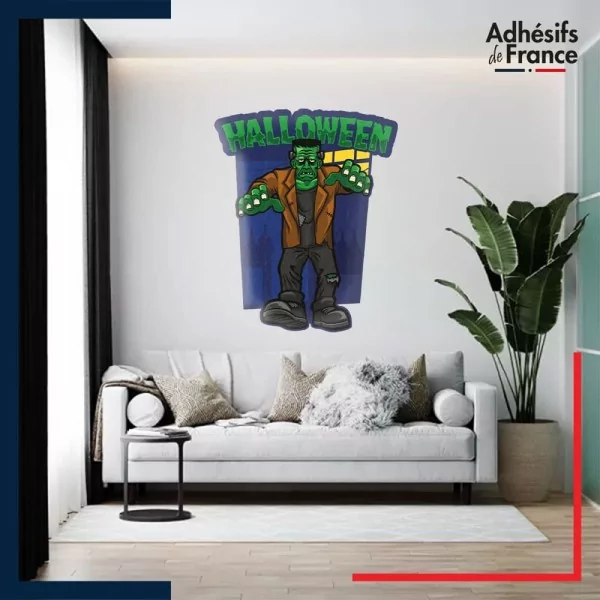 Autocollant ambiance Halloween Momie Halloween monster