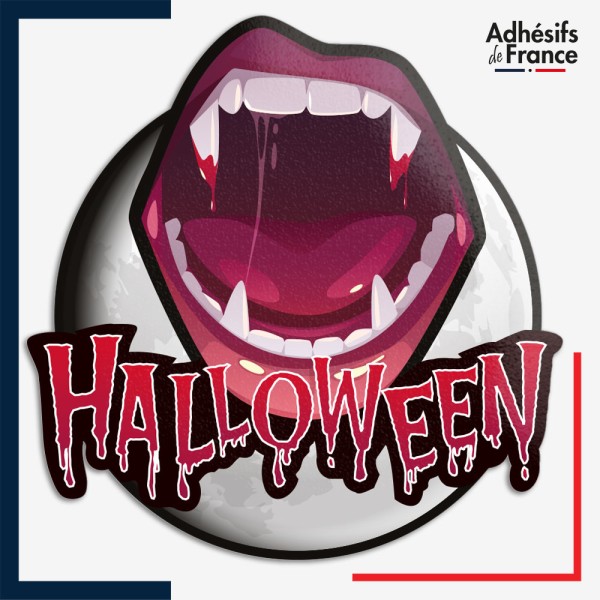 Sticker Dents de vampire Halloween