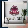 Autocollant ambiance Halloween Dents de vampire Halloween