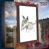 Sticker sur vitre Halloween Chien Halloween