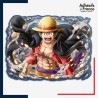 Sticker One Piece - Monkey D. Luffy cape noire