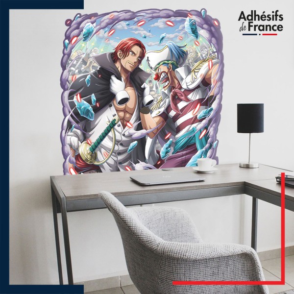 Adhésif grand format One Piece - Shanks et Buggy