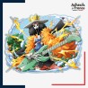 Sticker One Piece - Brook avec sa Shark guitare