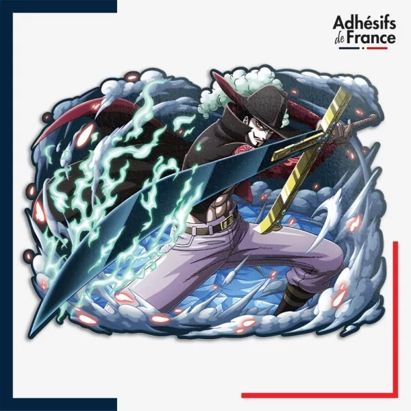 Sticker One Piece - Dracule Mihawk maître épéiste