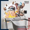Adhésif grand format One Piece - Franky membre de l'équipage du chapeau de paille