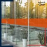 film adhésif transparent sur vitre ou fenêtre orange