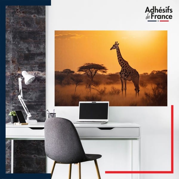 sticker murale décor animaux Girafe