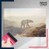 adhésif autocollant sous film transfert animaux Ours polaire dans un décor montagneux