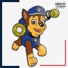 Sticker La Pat' Patrouille - Chase membre Paw Patrol