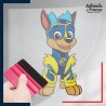 stickers sous film transfert La Pat' Patrouille - Chase Mighty Pups