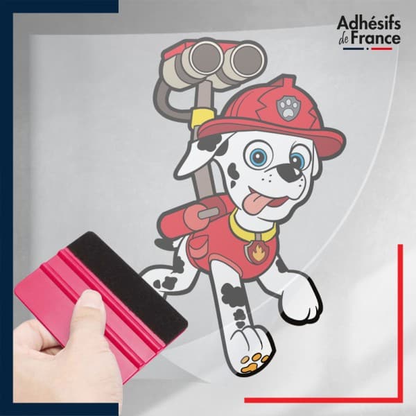 stickers sous film transfert La Pat' Patrouille - Marcus membre Paw Patrol