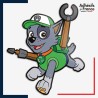 Sticker La Pat' Patrouille - Rocky membre Paw Patrol