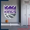 Adhésif grand format écusson basket - Sacramento Kings
