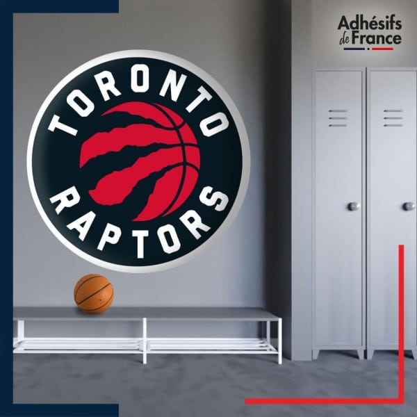 Adhésif grand format écusson basket - Toronto Raptors