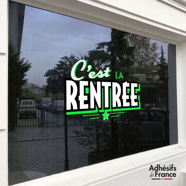 Sticker c'est la rentrée Vert