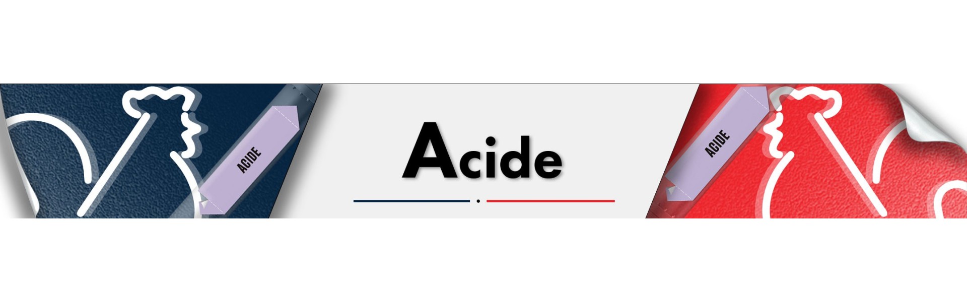 Marqueurs adhésifs tuyauterie - Acide