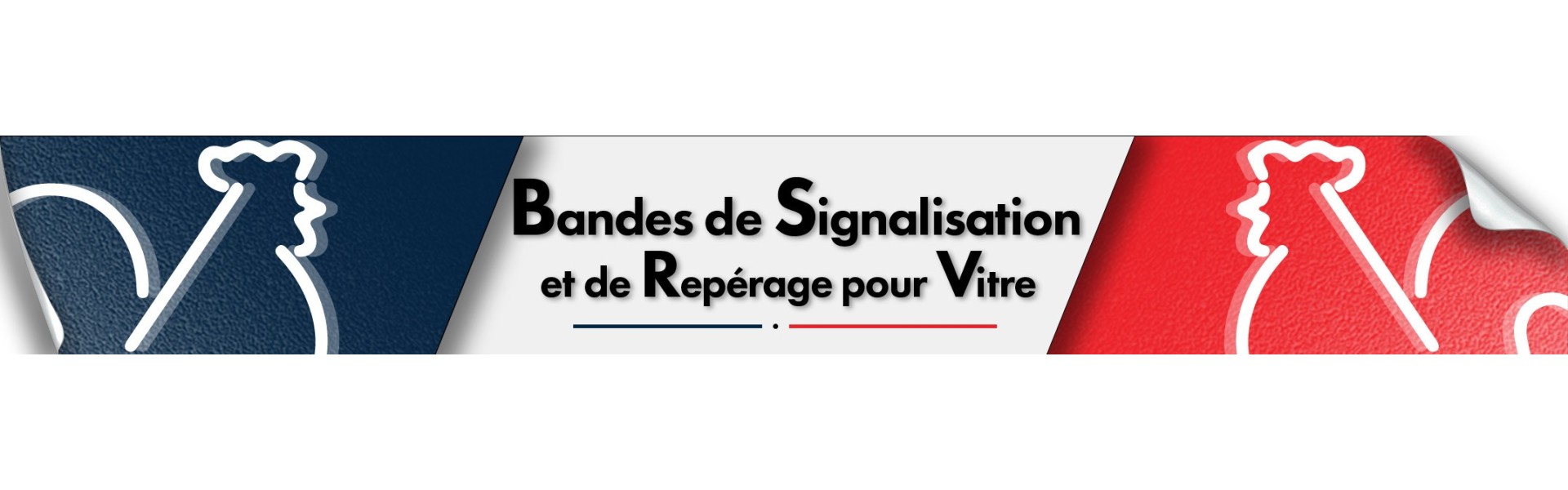 Bandes de signalisation et de repérage pour vitres