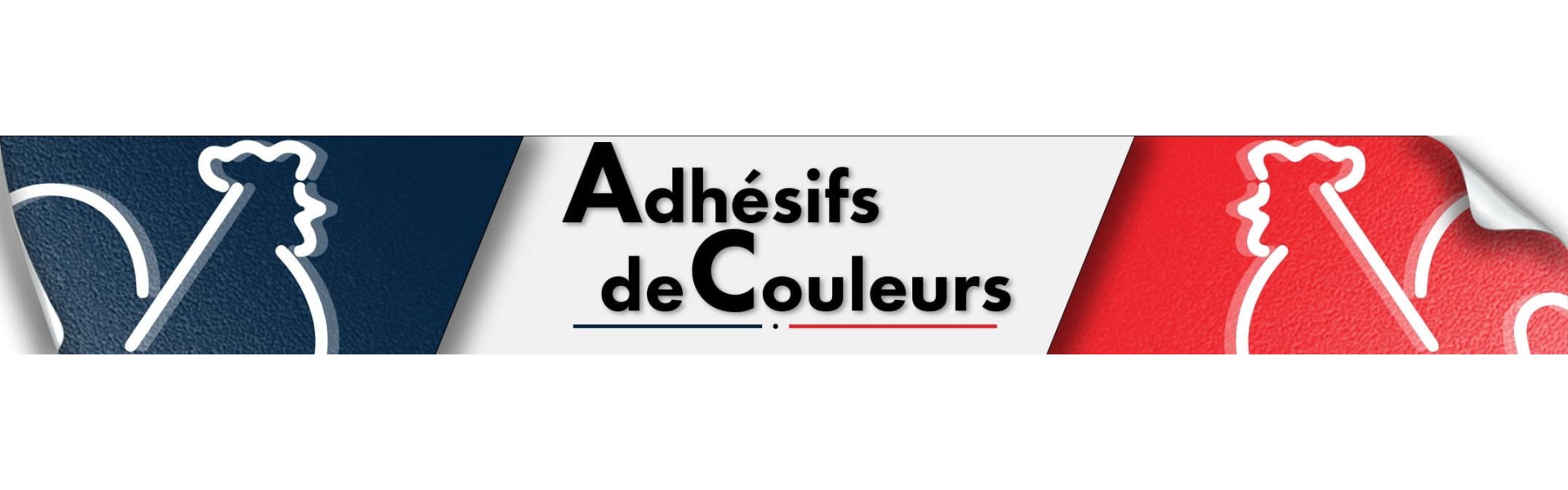 Adhésifs vinyles de couleurs