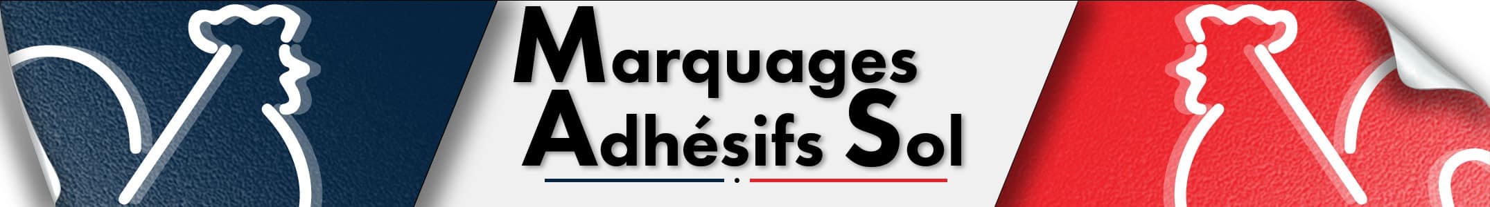 Marquages adhésifs pour le sol