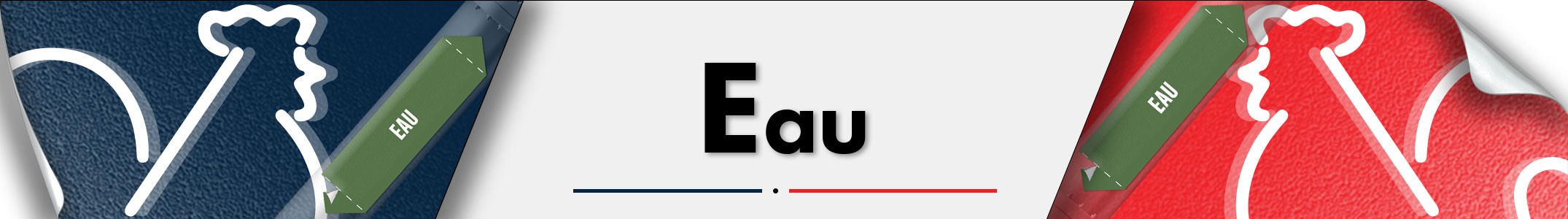 Marqueurs adhésifs tuyauterie - Eau