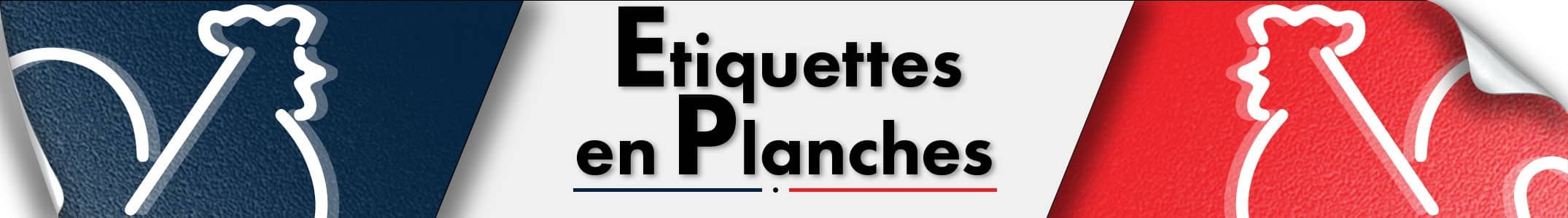 Etiquettes en planches - Adhésifs de France