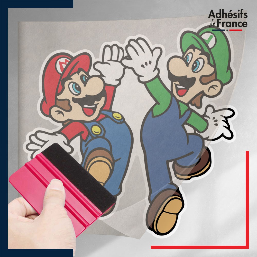 Stickers Autocollants Super Mario Hublot - Lot De 8 Fiches 10/17 Cm Par Tcorporation Edition